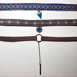 ⭐️Set of 3 Chokers